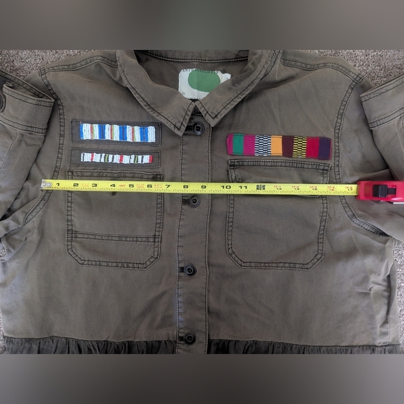 Anthropologie Brown Jacket with Colorful Accents - Picture 6 of 7